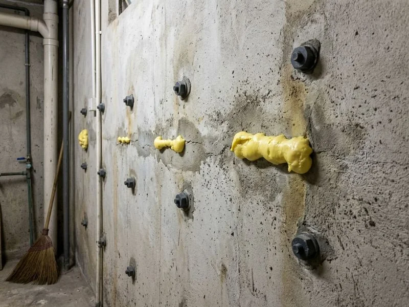 PU Injection Waterproofing example